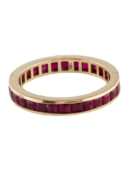 Ring 18K 2.94ctw Ruby Eternity Band