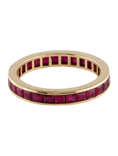 Ring 18K 2.94ctw Ruby Eternity Band