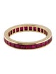 Ring 18K 2.94ctw Ruby Eternity Band