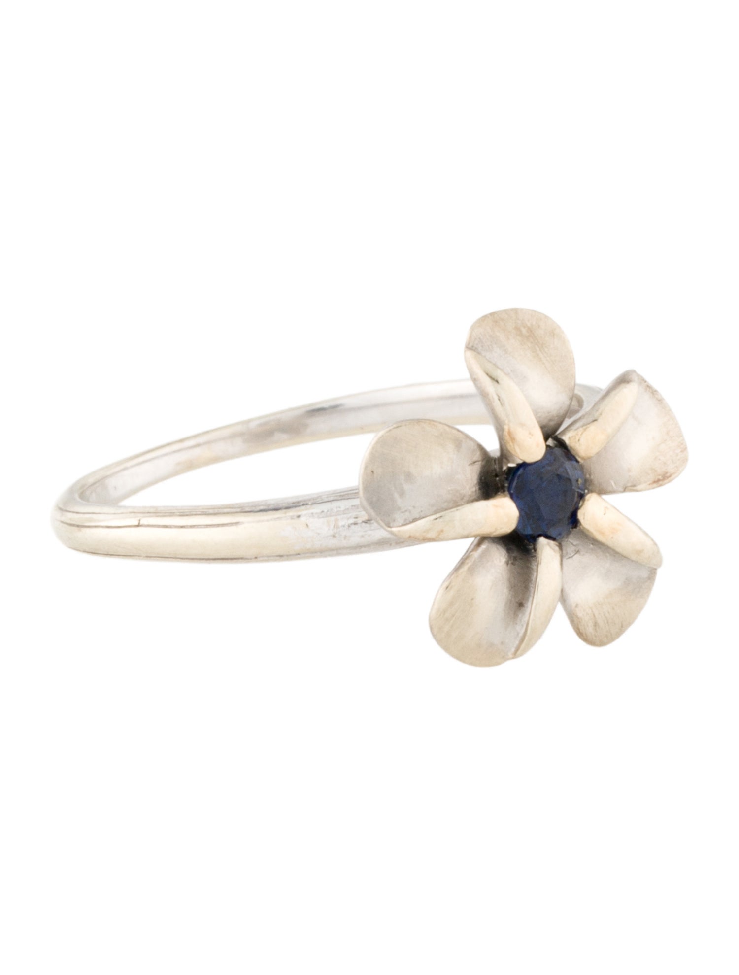 Ring 14K Sapphire Flower Ring