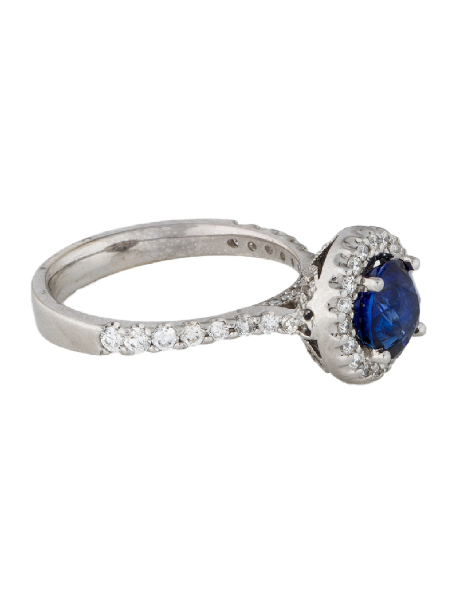 Ring 14K Sapphire & Diamond Cocktail Ring
