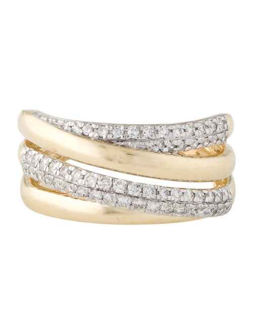 Ring 14K Diamond Twist