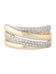 Ring 14K Diamond Twist