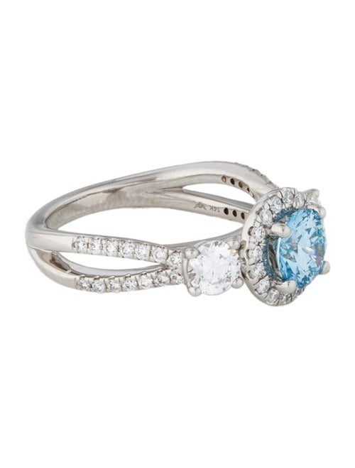 Ring 14K 2.00ctw Lab-Grown Diamond Halo Set Cocktail
