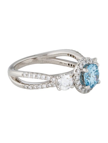 Ring Cocktail 14K 2.00ctw Lab-Grown Diamond Halo Set 7