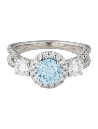 Ring 14K 2.00ctw Lab-Grown Diamond Halo Set Cocktail