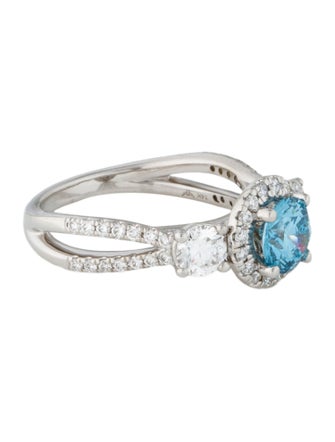 Ring 14K 2.05ctw Lab-Grown Diamond Halo Set Cocktail