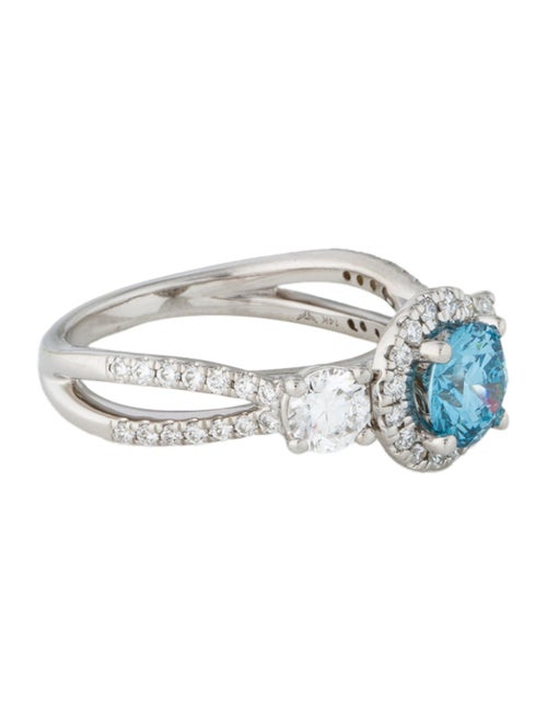 Ring 14K 2.05ctw Lab-Grown Diamond Halo Set Cocktail