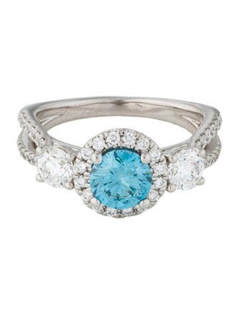 Ring 14K 2.00ctw Lab-Grown Diamond Halo Set Cocktail