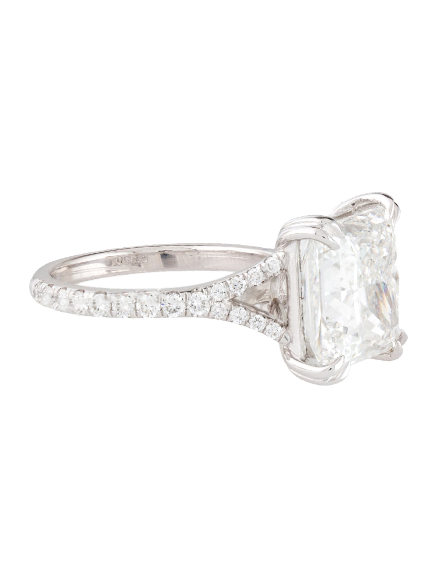 Ring Platinum 8.18ct Lab-Grown Diamond Engagement Ring