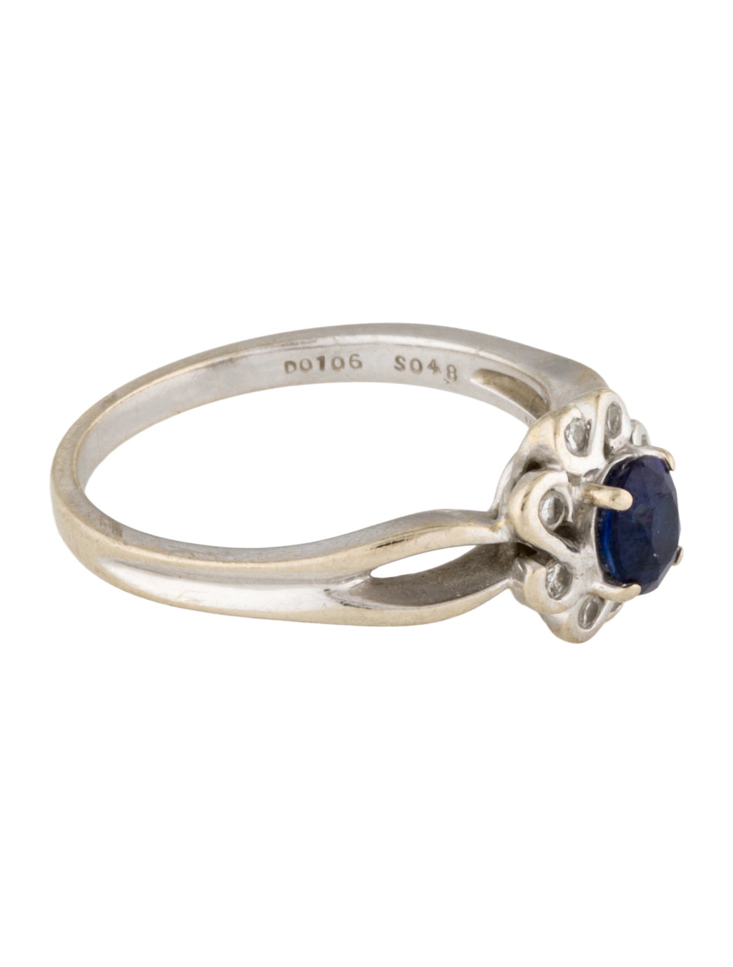 Ring 18K Sapphire & Diamond Cocktail Ring