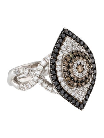 Ring Cocktail 18K Diamond 6.5