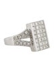 Ring 18K 1.10ctw Diamond Signet Ring