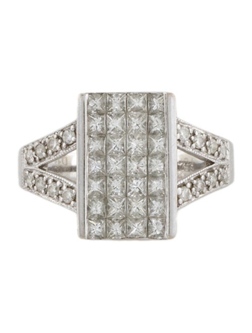 Ring 18K 1.10ctw Diamond Signet Ring