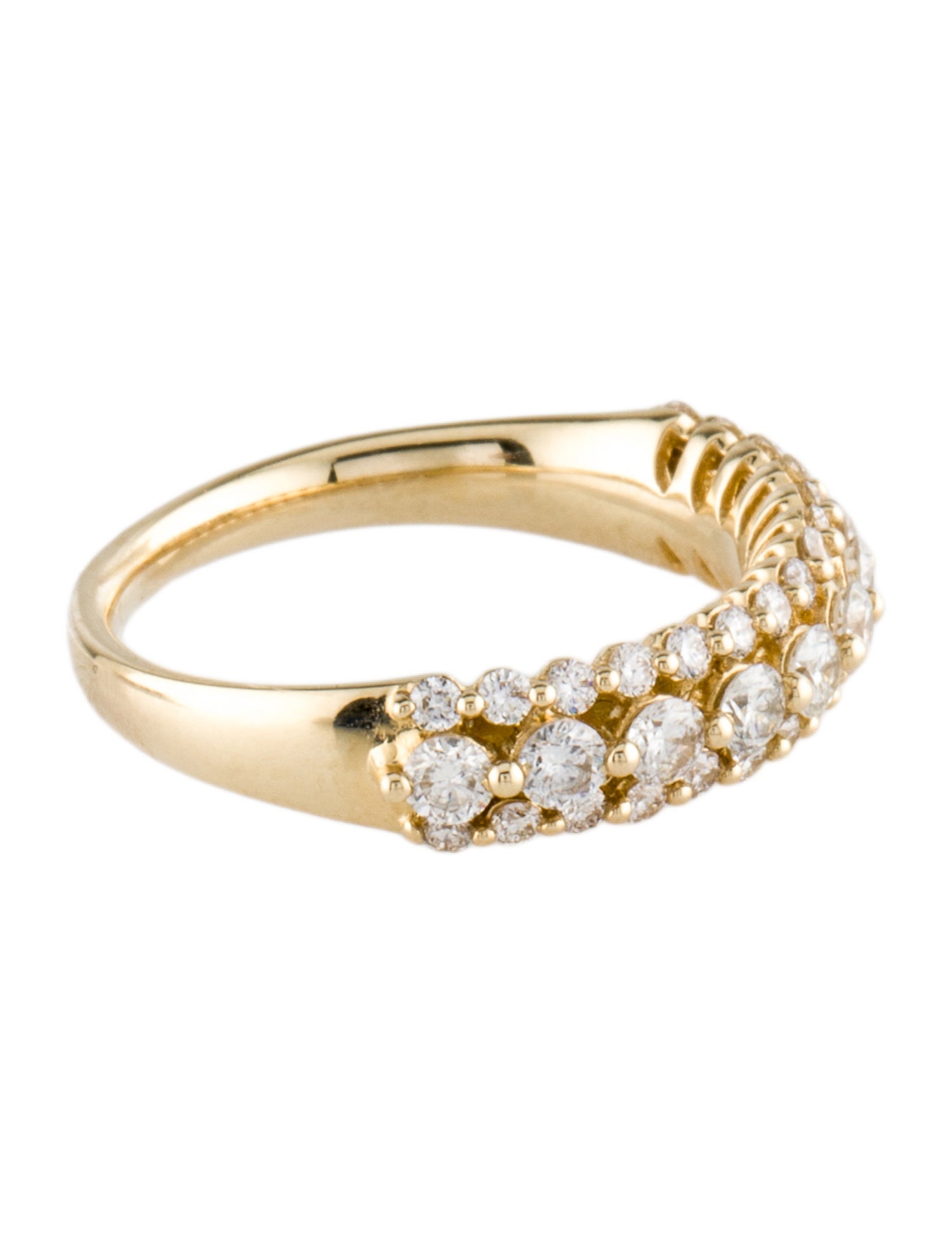 Mejuri 14K Dôme Figure Slim Ring - 14K Yellow Gold Band