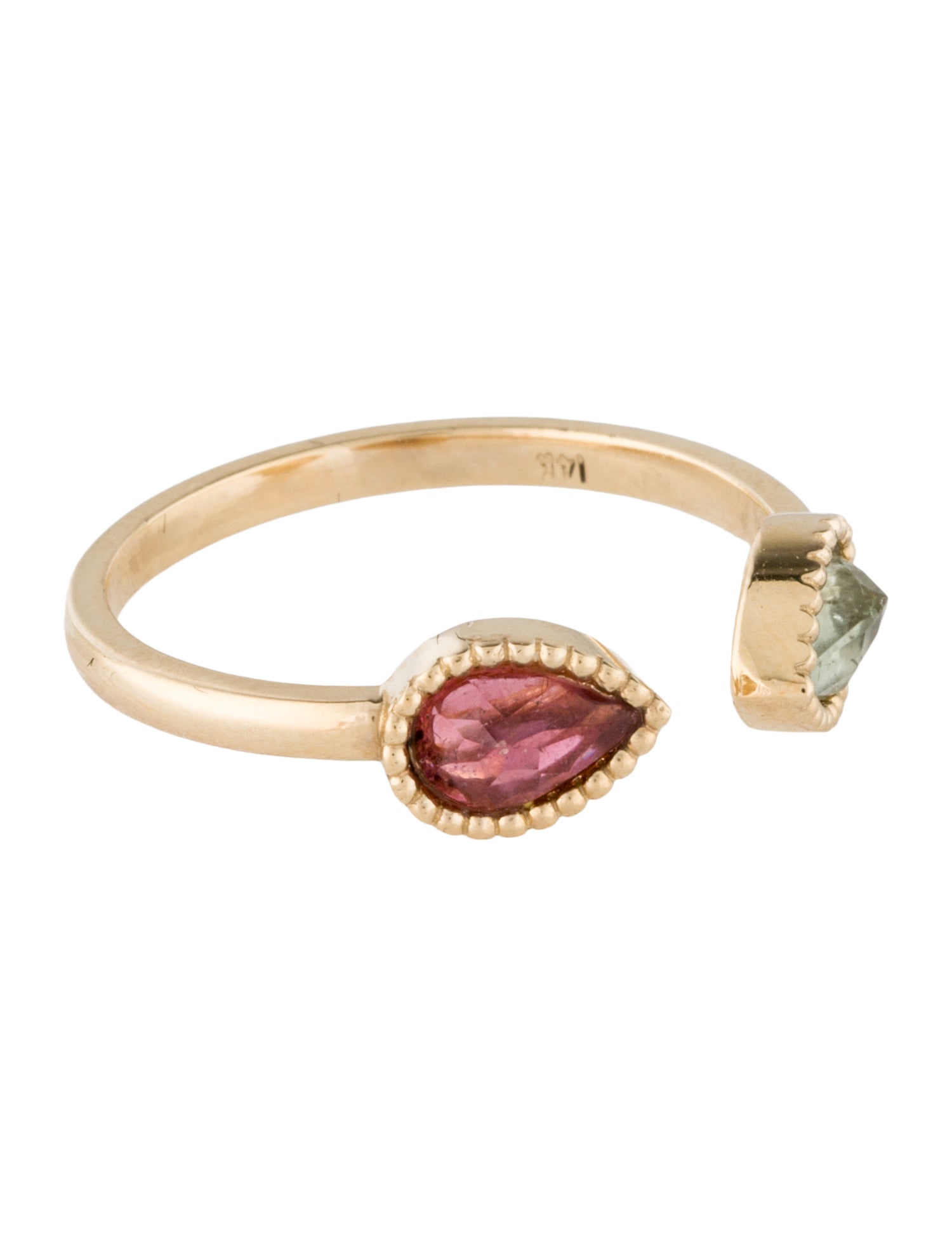 Ring 14K Tourmaline Open Ring