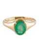 Ring 18K 1.43ct Emerald Cocktail Ring