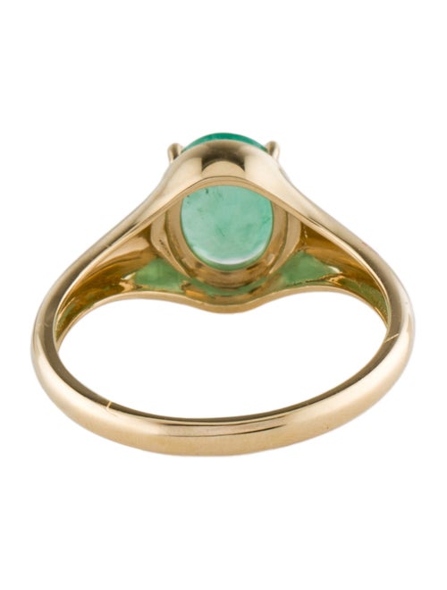 Ring 18K 1.43ct Emerald Cocktail Ring