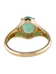Ring 18K 1.43ct Emerald Cocktail Ring