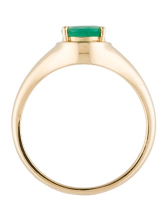 Ring 18K 1.43ct Emerald Cocktail Ring