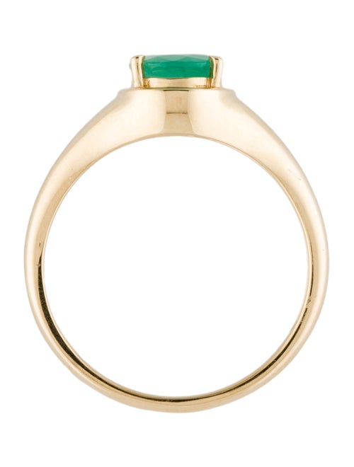 Ring 18K 1.43ct Emerald Cocktail Ring