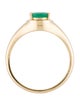 Ring 18K 1.43ct Emerald Cocktail Ring
