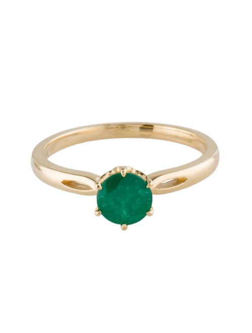 Ring 18K Emerald Cocktail Ring