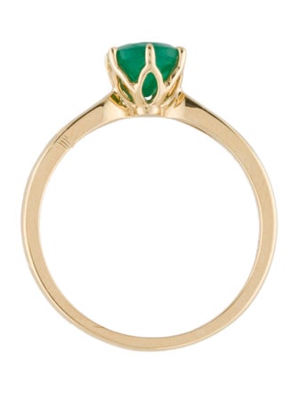 Ring 18K Emerald Cocktail Ring