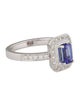 Ring 18K 1.08ctw Tanzanite & Diamond Cocktail Ring