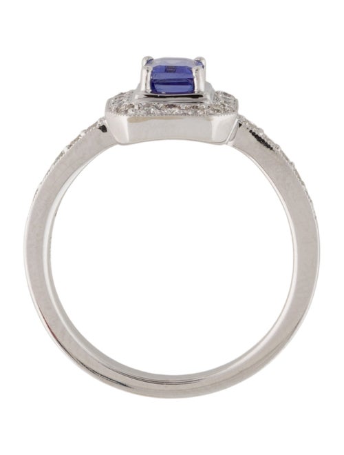 Ring 18K 1.08ctw Tanzanite & Diamond Cocktail Ring