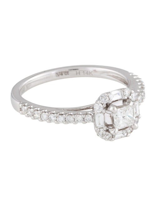 Ring 14K Diamond Halo Cocktail Ring
