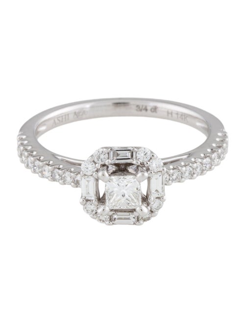 Ring 14K Diamond Halo Cocktail Ring