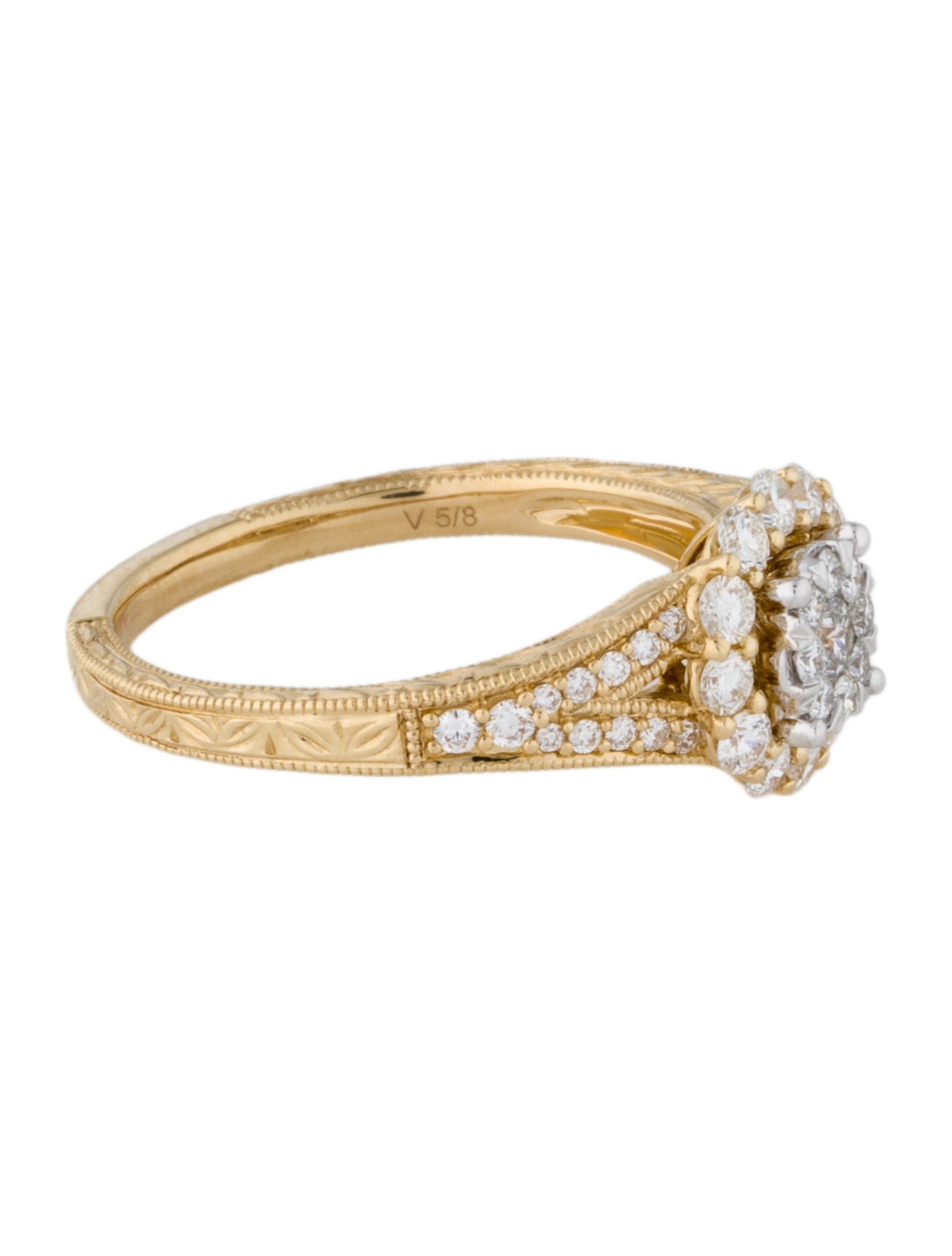 Ring 14K Diamond Cocktail Ring