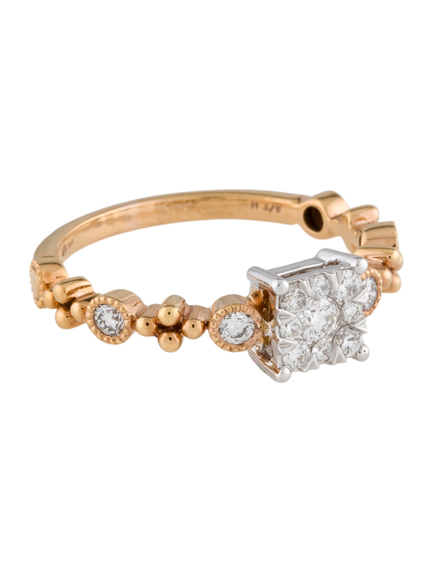 Ring 14K Diamond Cocktail Ring