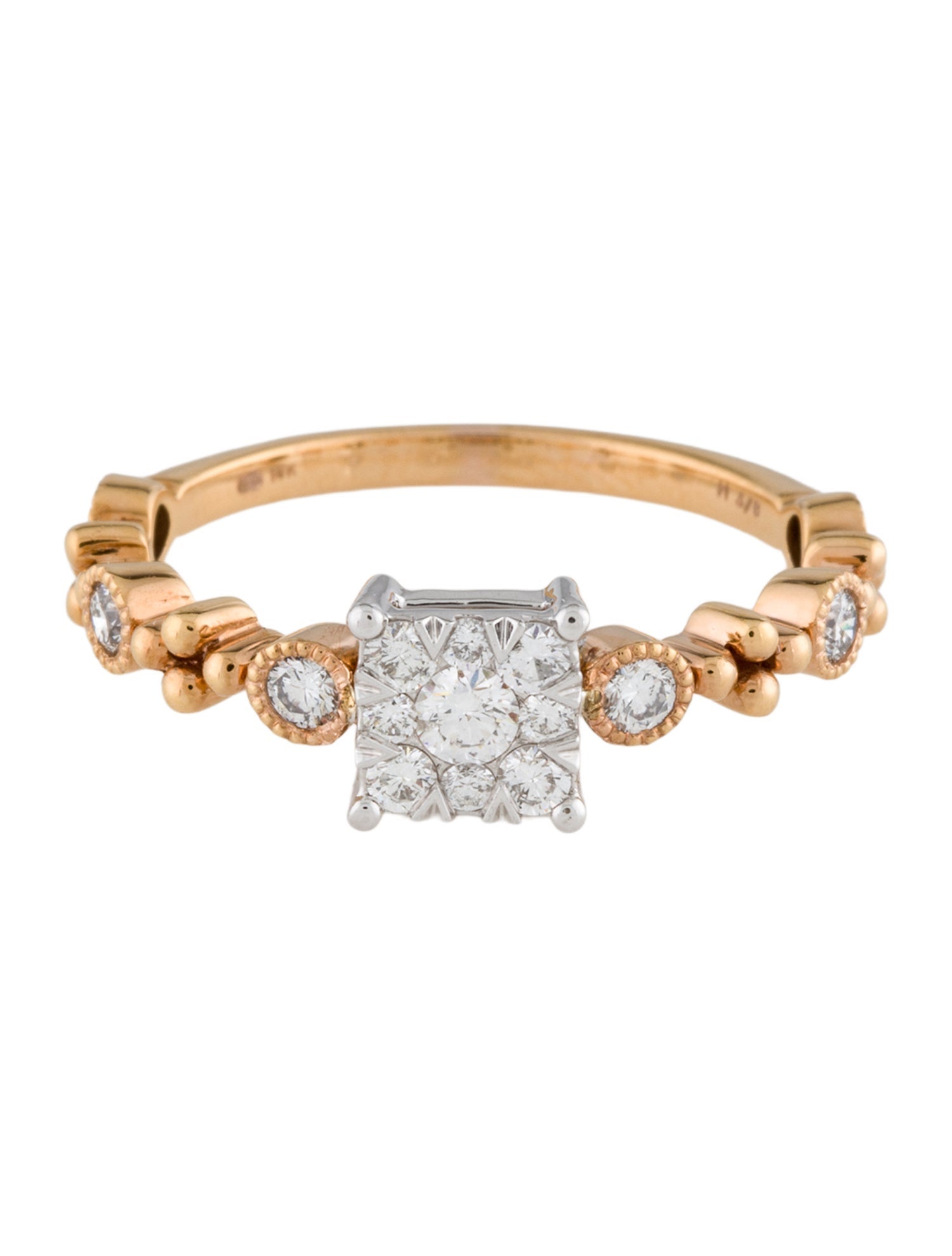 Ring 14K Diamond Cocktail Ring