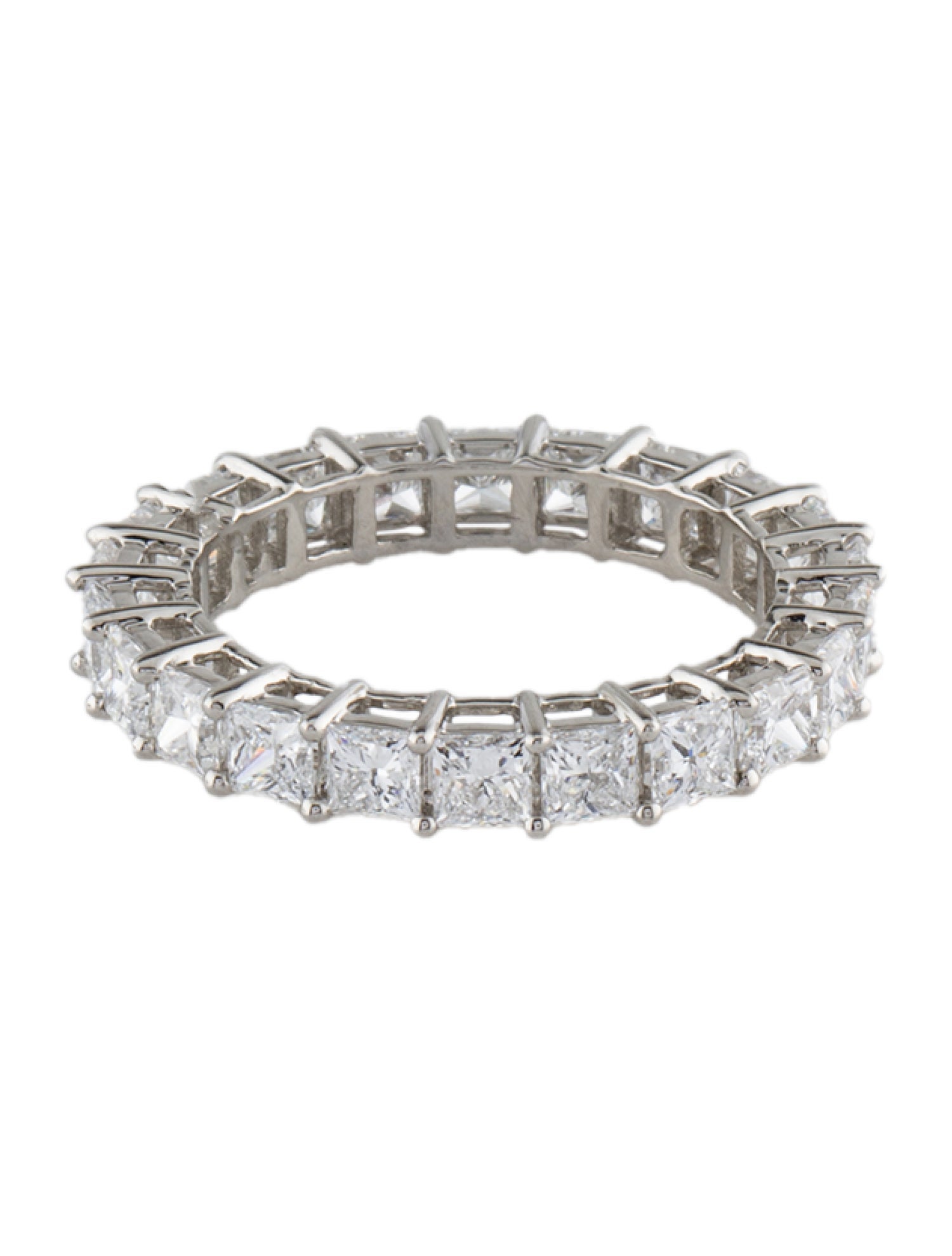 Ring Platinum 3.38ctw Lab-Grown Diamond Eternity Band