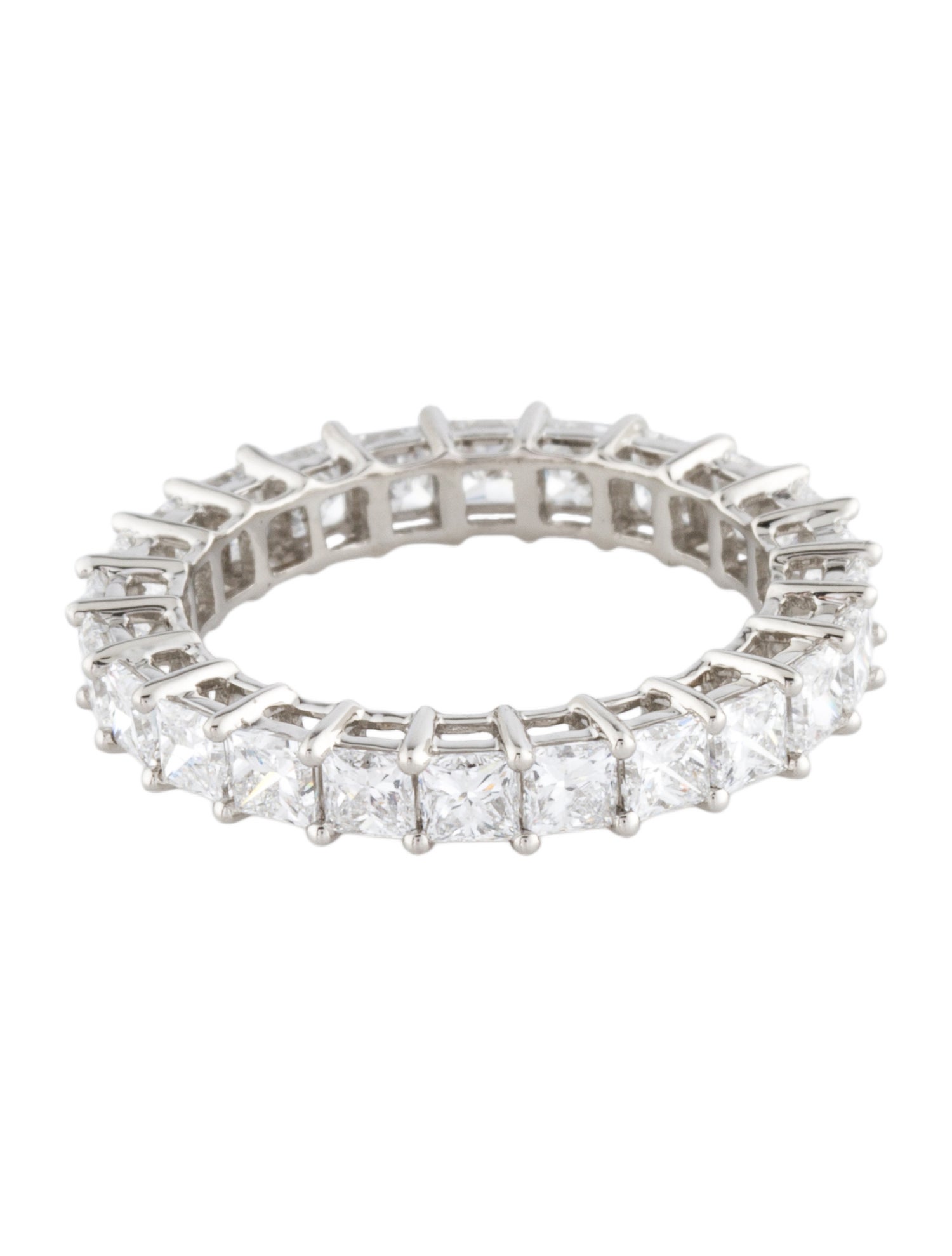Ring Platinum 3.00ctw Lab-Grown Diamond Eternity Band