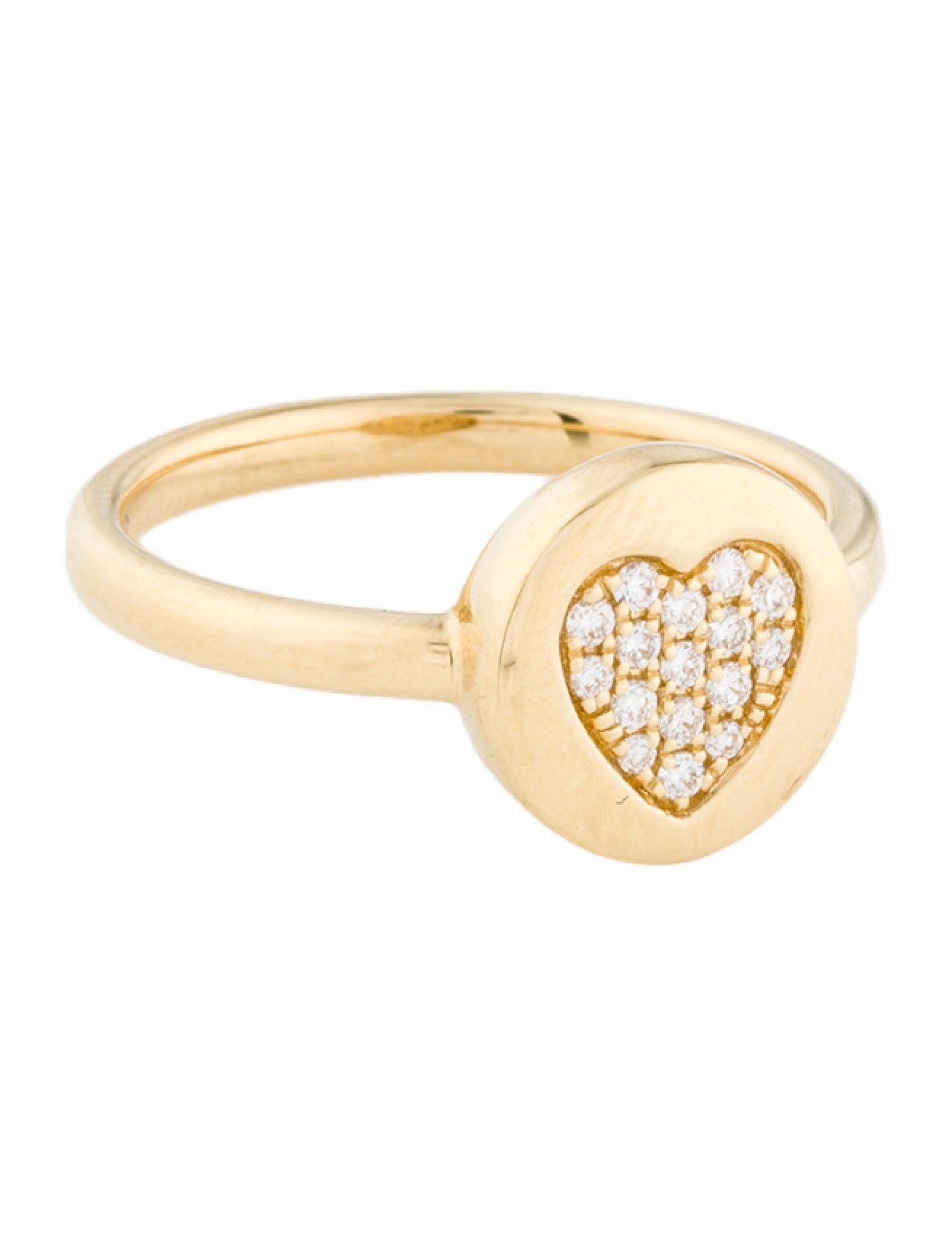 Ring 18K Diamond Heart Cocktail Ring