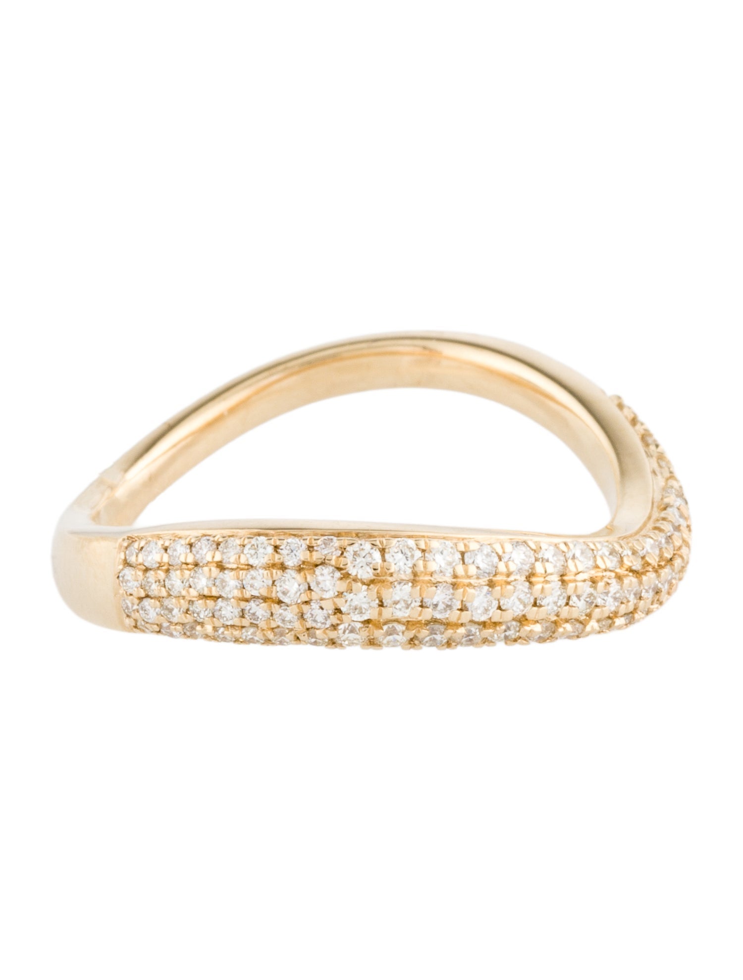 Ring 14K Diamond Wave Band