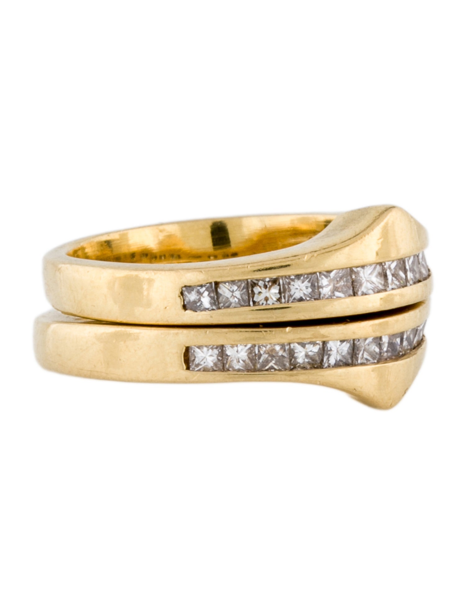 Ring 18K Diamond Band Ring Set