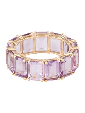 Ring 14K 10.14 Amethyst Eternity Band