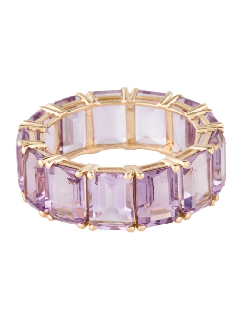 Ring 14K 10.14 Amethyst Eternity Band