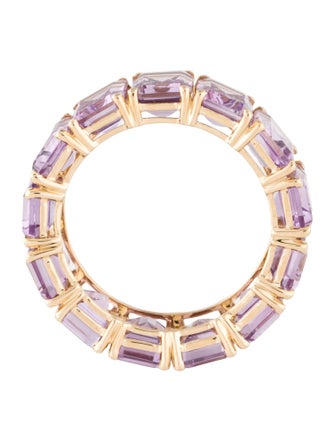 Ring 14K 10.14 Amethyst Eternity Band