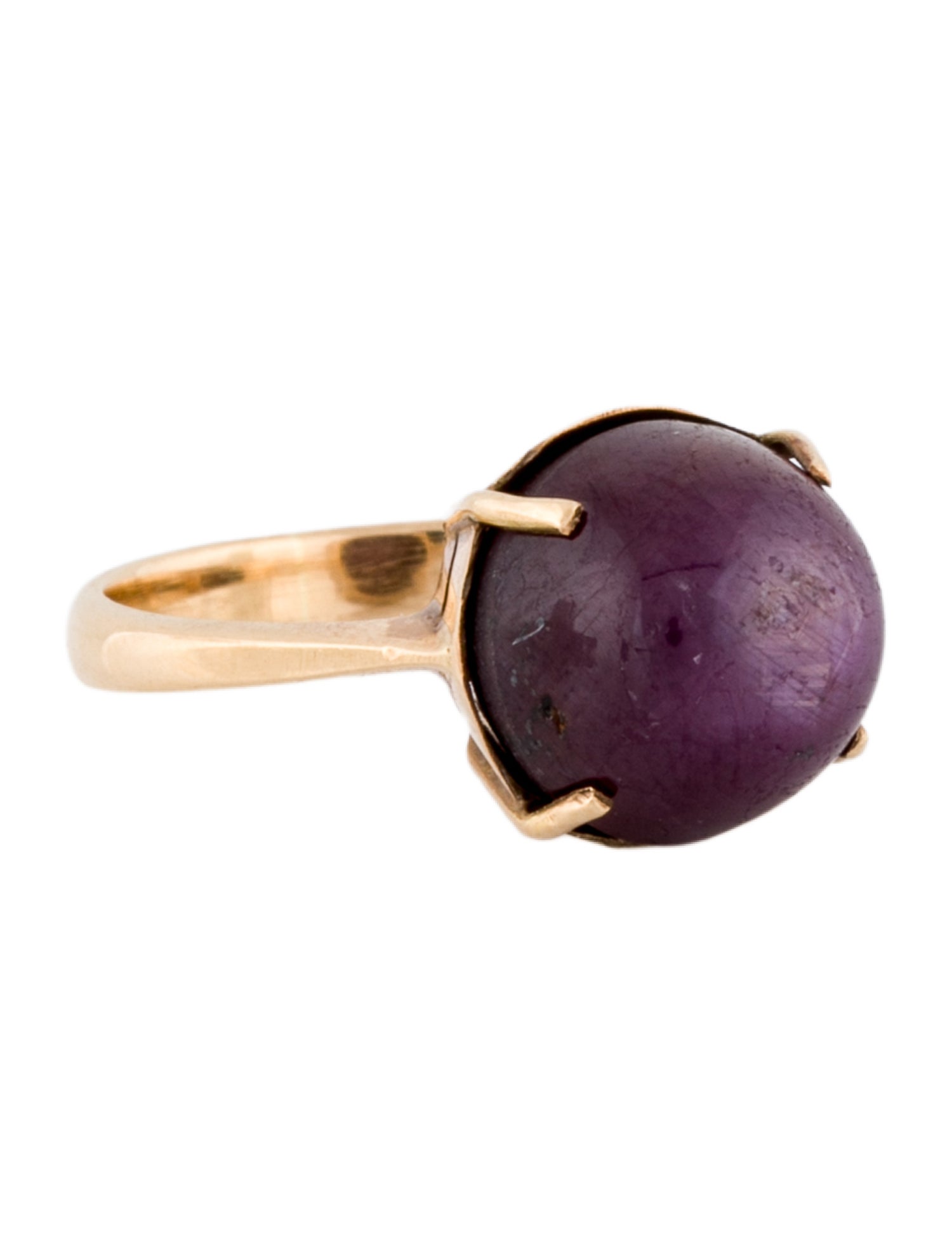 Ring 14K Star Ruby Cocktail Ring