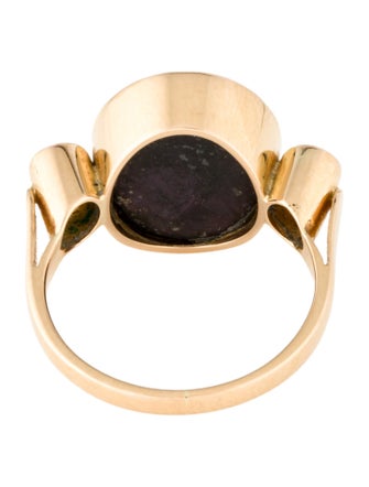 Ring 14K Star Ruby & Diamond Cocktail Ring