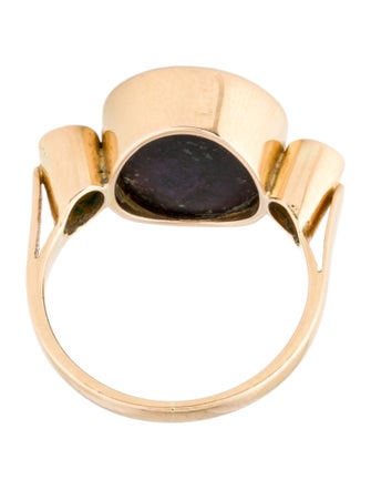 Ring 14K Star Ruby & Diamond Cocktail Ring