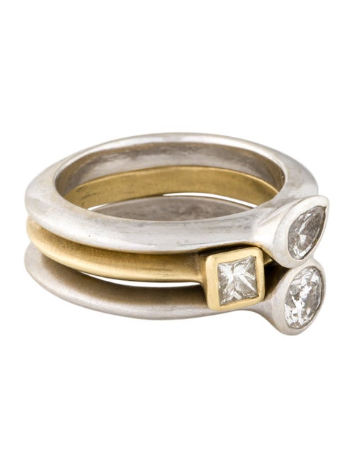 Ring 14K Two-Tone Diamond Ring Set