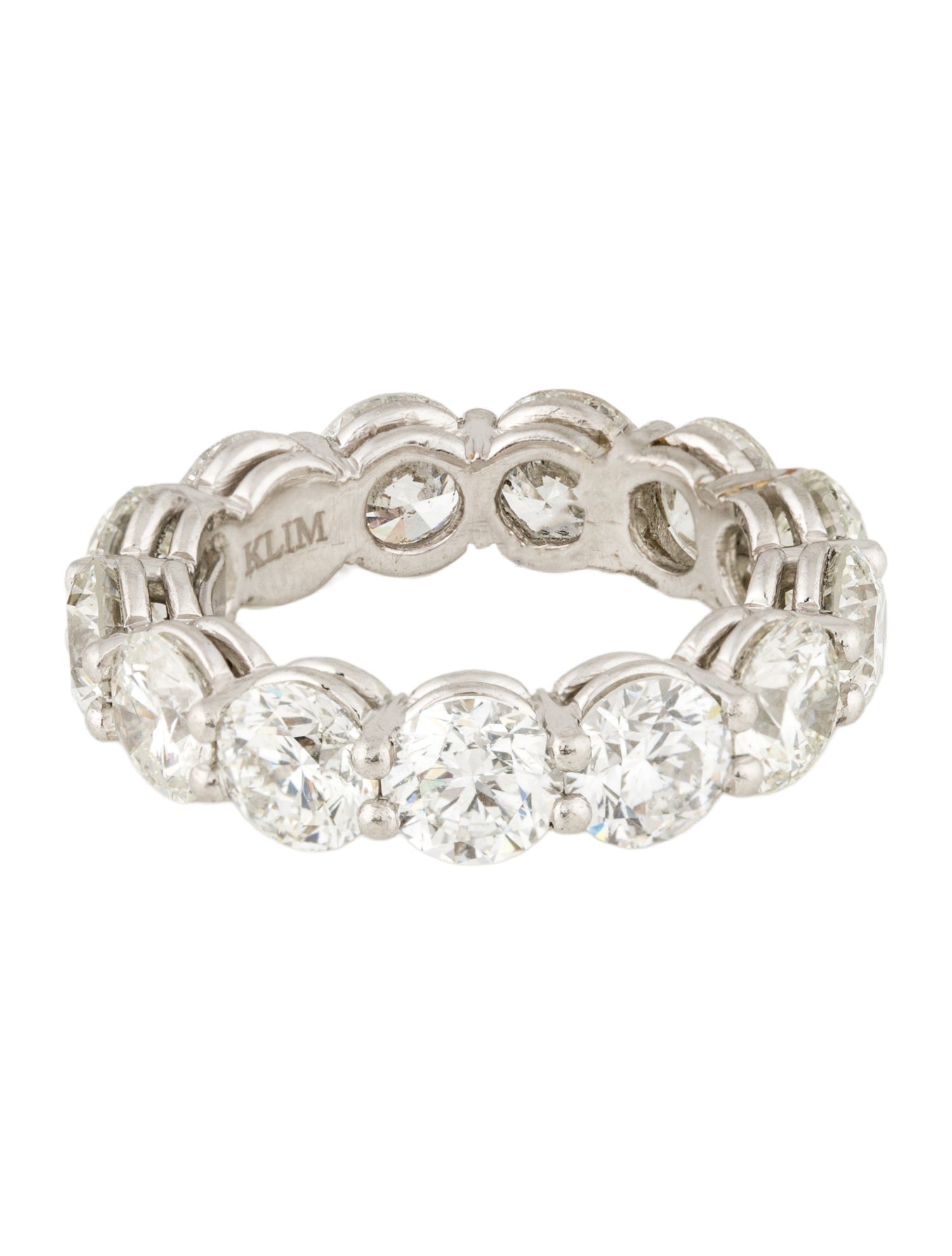 Ring Platinum 7.78ctw Diamond Eternity Band