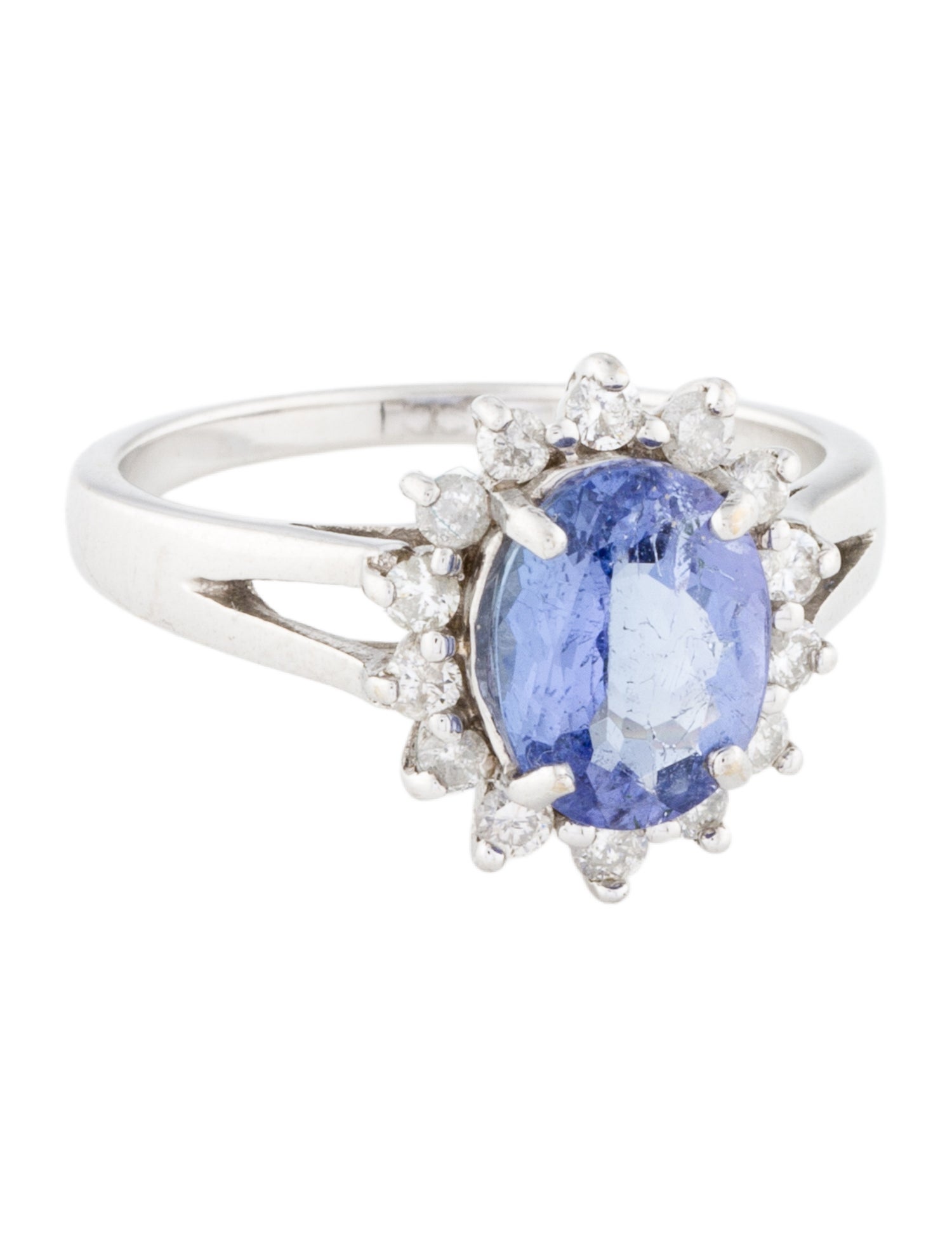 Ring 14K Tanzanite & Diamond Cocktail