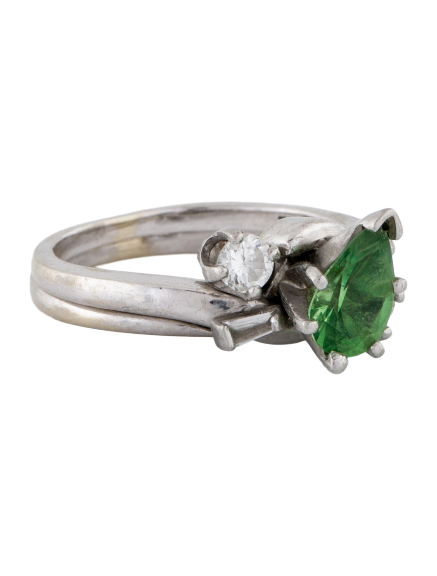 Ring 14K Tsavorite & Diamond Set